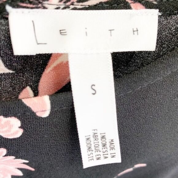 Leith Dress Unlined Bell Sleeve Floral Print Small Might Fit a Medium - Picture 11 of 13